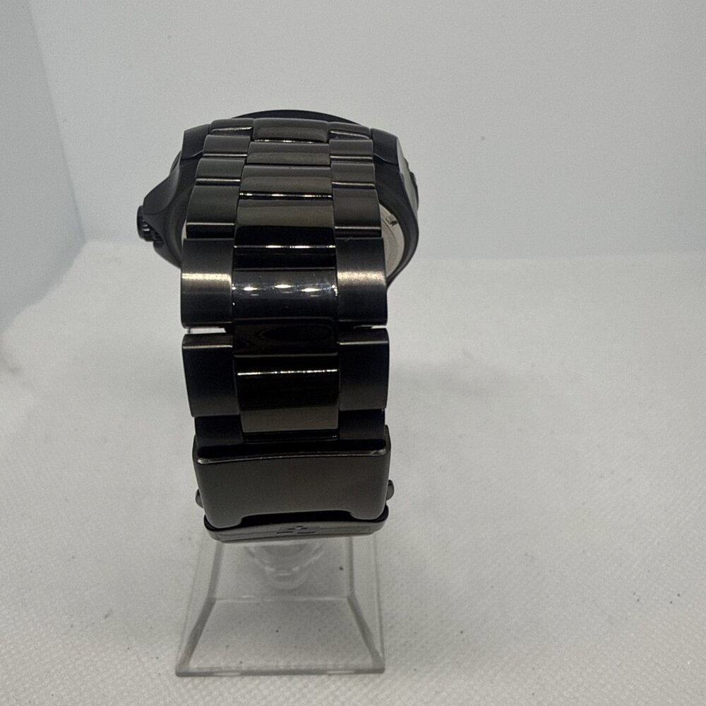 Calibre Akron Men's Black IP Steel Black Dial Quartz Date Dive Watch - Picture 6 of 15